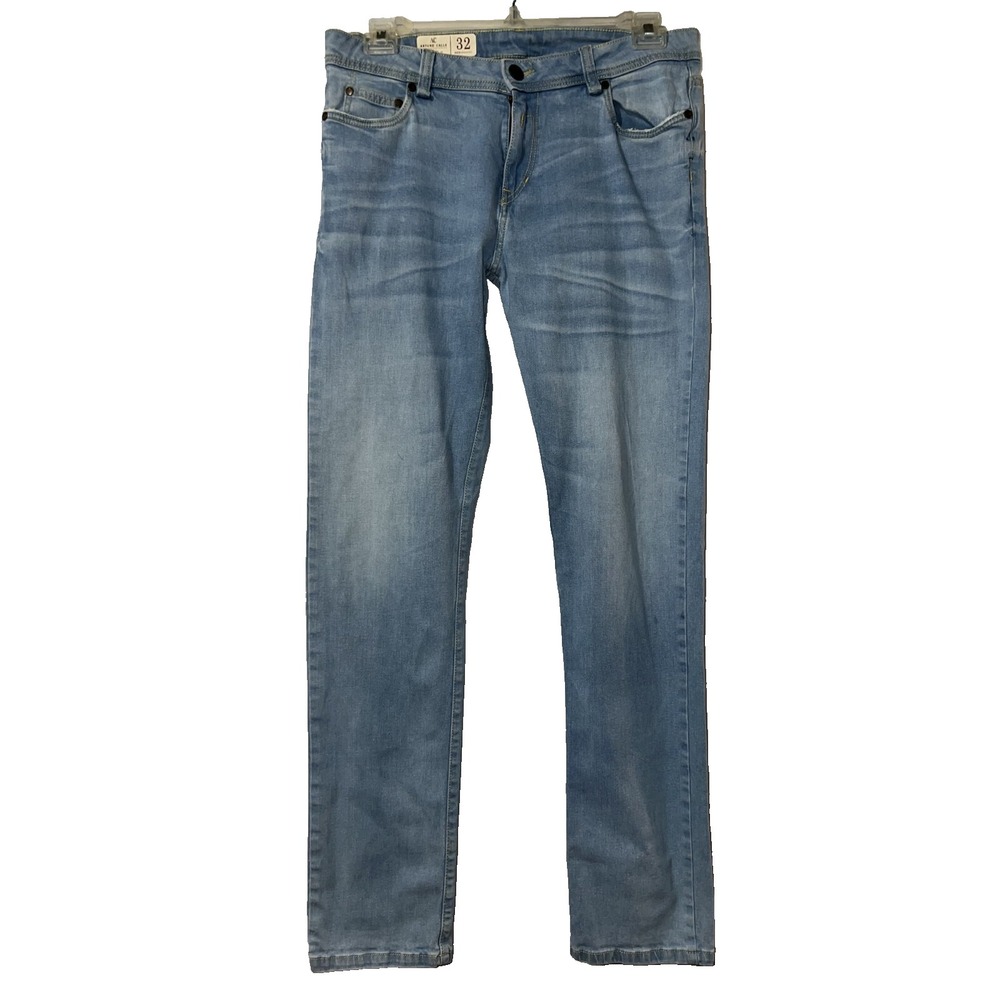 Arturo Calle 802 Straight Leg Jeans Mens 32 Light Wash Blue Denim Pants